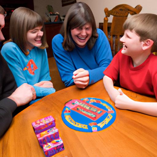 A family bonding over laughter and tough choices in the 'Would You Rather' board game.