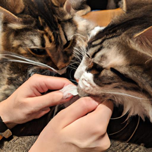 Two players battling it out in a thrilling cat scratch game.